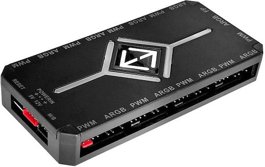ProGaming 103491 Ventilator Pentru Carcasă 120mm (1800rpm / 62cfm) cu Iluminare ARGB și Conexiune 4-Pin PWM 6 Bucăți Alb
