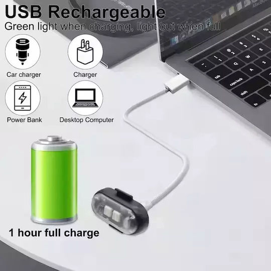 LED Rechargeable Strobe Lights Remote Control RGBW Drones Boats Motorcycles Cars 8pcs TC-202