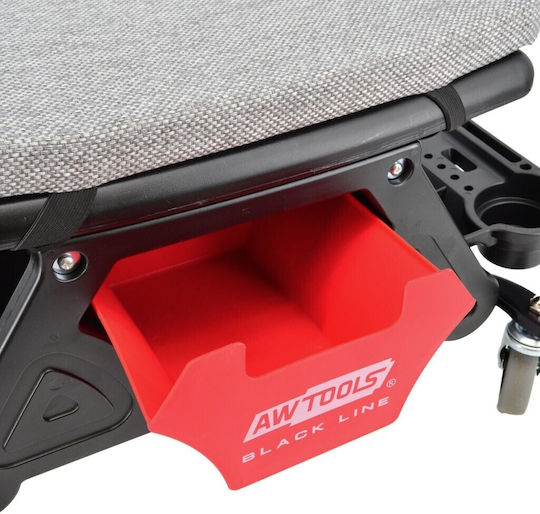 AW Tools Σκαμπό Εργασίας με Μέγιστο Φορτίο 136kg και Αποθηκευτικό Χώρο