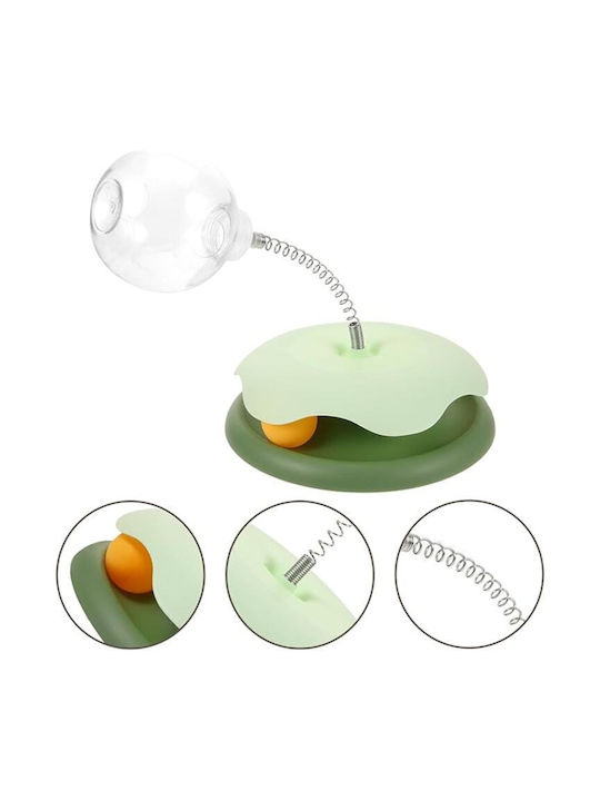 Interactive Cat Toy 2 In 1 Tunnel Ball Spring Game Release Function