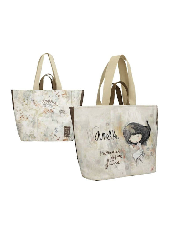 Anekke Fabric Beach Bag Beige Anekke Fabric Beach Bag Beige