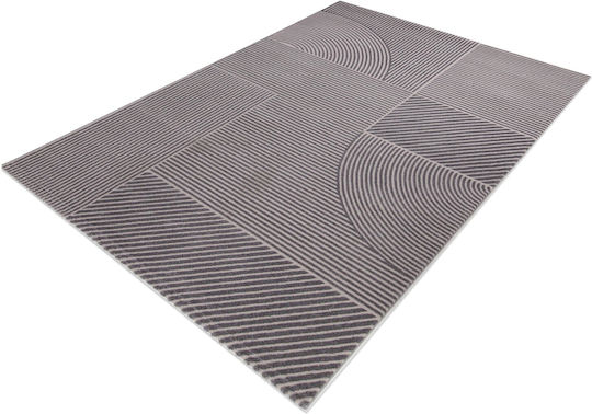 Royal Carpet Organic 591 Modern Bedroom Rugs Set Grey E104045X 3pcs