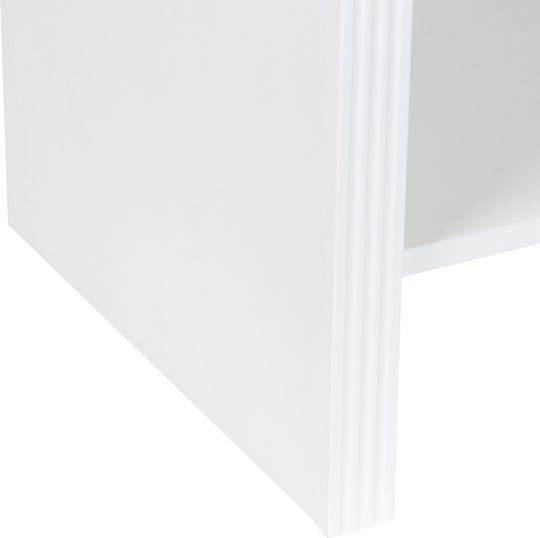 Κομοδίνο Zeplen Ξύλινο Λευκό 40x30x53cm