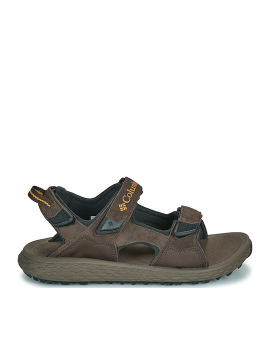 Hiker 3-strap Men's Sandals Brown