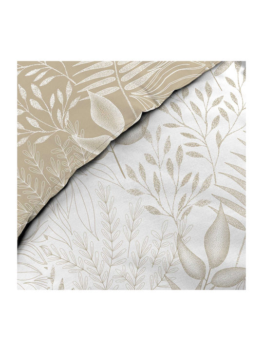 Douceur d'Intérieur Duvet Cover Set Cotton Queen with 2 Pillowcases 220x240 Cassia Beige