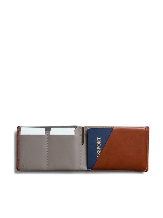 Leather Men's Wallet Travel with RFID Gold