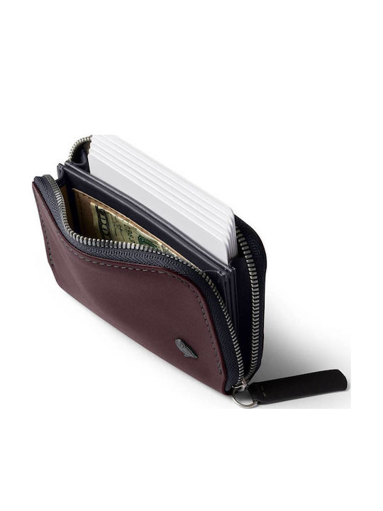 Leather Men's Wallet with RFID Purple