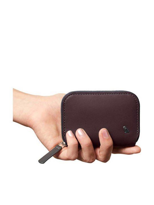 Leather Men's Wallet with RFID Purple