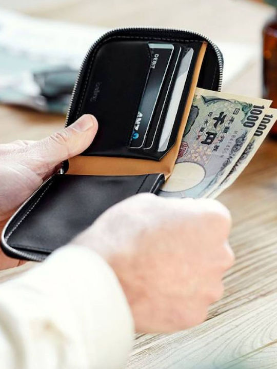 Leather Men's Wallet Classic with RFID Gold
