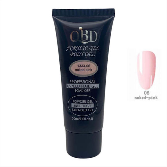 QBD 1333-06 Builder Gel Νυχιών 06 Naked Pink 30ml