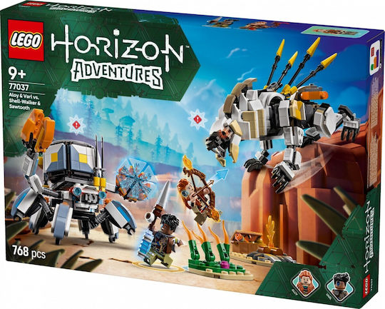 LEGO Building Blocks Aloy and Varl Vs Shell- Walker and Sawtooth for 9+ Years 768 Pieces