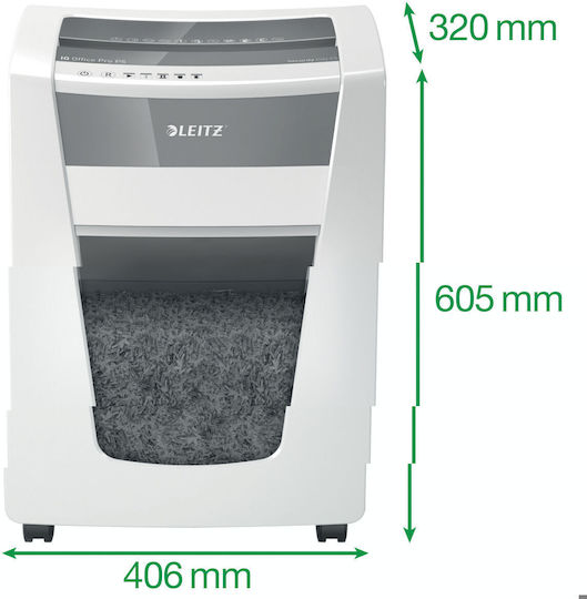 Leitz Aktevernichter Iq Pro P5 Mikroschnitt 15 Blätter mit Behälter 30Es