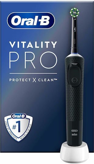 Oral-B Vitality Pro Protect X Clean Електрическа Четка за Зъби с Таймер Черен