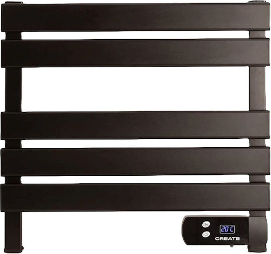 Create Șină electrică pentru prosoape 150W 55.8x52.3cm Negru