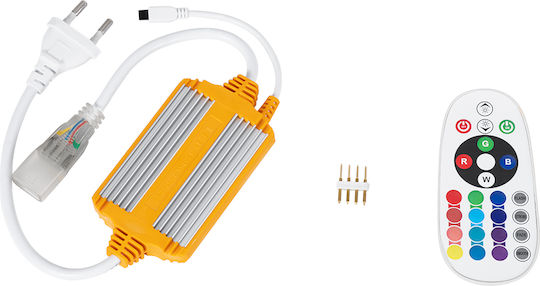 GloboStar Wireless RGB Controller IR with Remote Control IP68 4 Pin Controller Up to 100m 70541