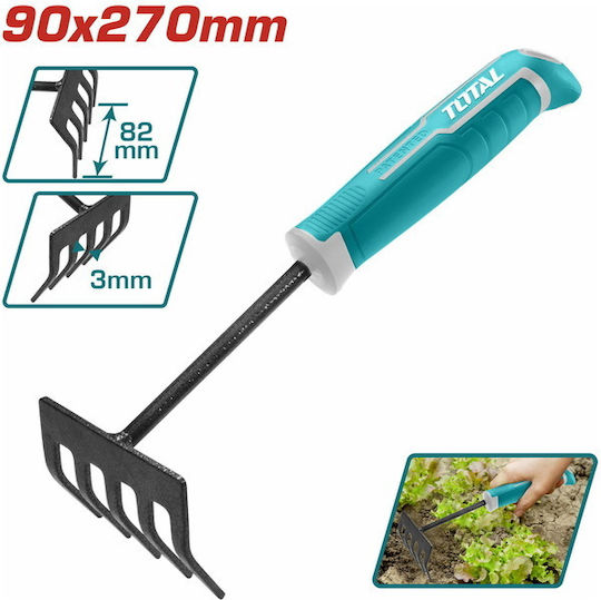 Total THFTR1008 Hand Bow Rake with Handle