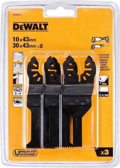 DEWALT Λάμες Πολυεργαλείων 3τμχ DT20713