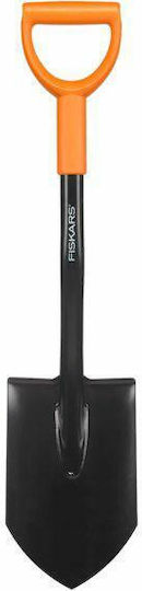 Fiskars Flat Shovel with Metal Handle