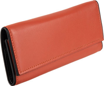 Fetiche Leather Leather Tobacco Pouch With Snap Closure Orange