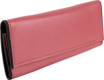 Fetiche Leather Pungă de tutun din Roz Piele ecologică cu Închidere
