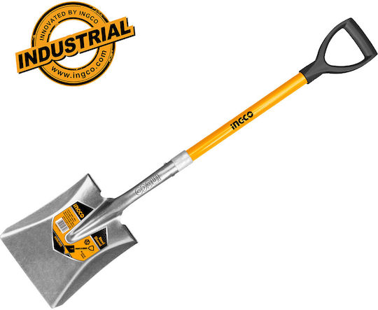 Ingco Straight Shovel with Shaft 102cm and Plastic Handle