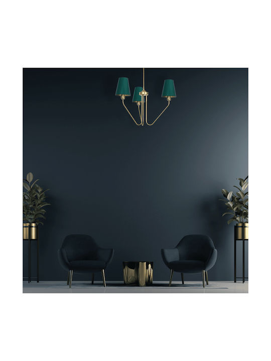 Eko Light Chandelier Lampshade 3xE27 Green MLP4907