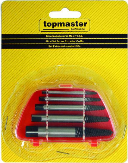 Topmaster Schraubenauszieher CR-V Set 5tlg Satz Abzieher für Schrauben 5Stk