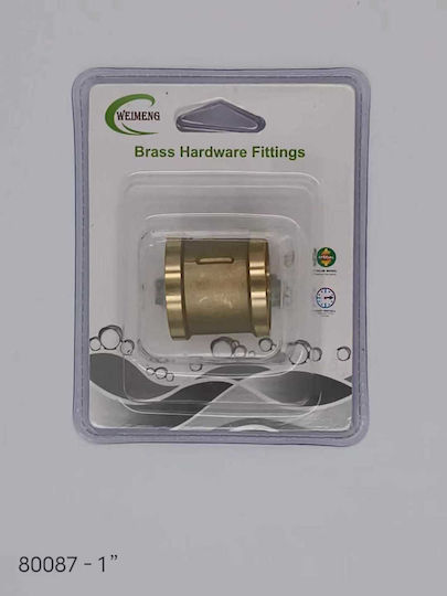 Muff Brass 1" 080087