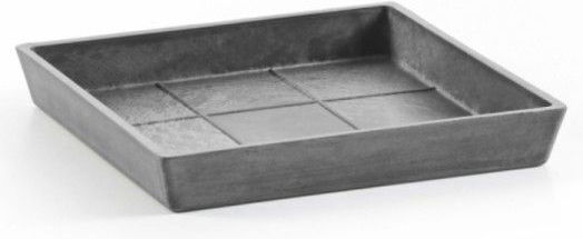Ecopots Plate Pot Anthracite 18x18cm 74.015.20