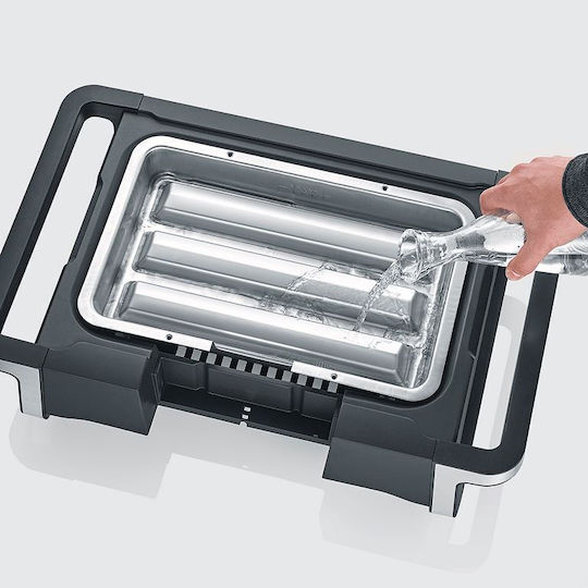 Severin Senoa Tabletop Electric Grill Grill 3000W with Adjustable Thermostat 41.5cmx24cmcm