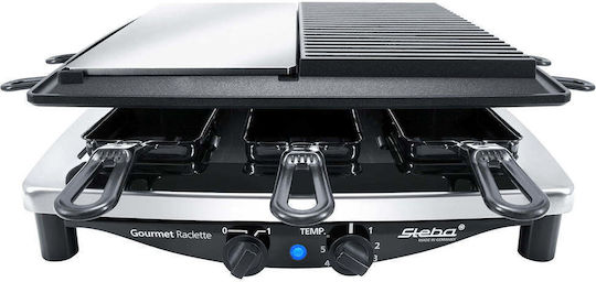 Steba RC 8 Tabletop Grătar Electric Placă Netedă și Striată 1450W cu Termostat Reglabil 29bucx14.5buccm