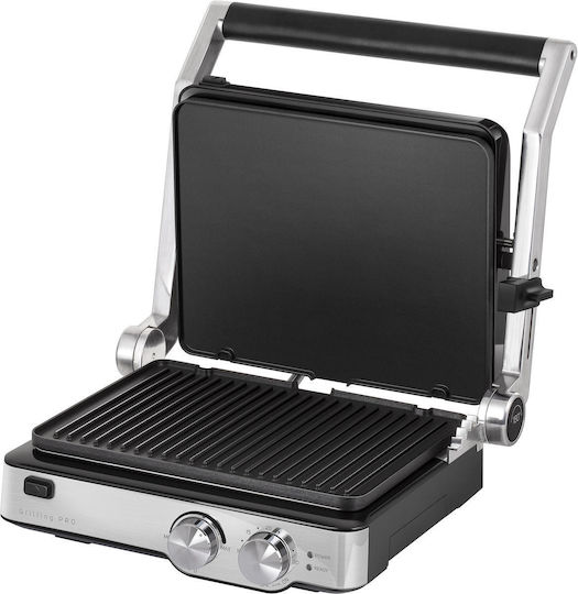 Sencor Tabletop Electric Grill Smooth and Ribbed Plate 2000W with Adjustable Thermostat 29cmx23.3cmcm