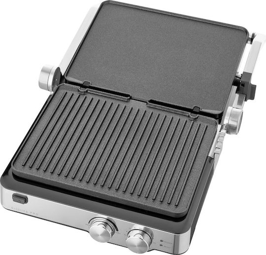 Sencor Tabletop Electric Grill Smooth and Ribbed Plate 2000W with Adjustable Thermostat 29cmx23.3cmcm