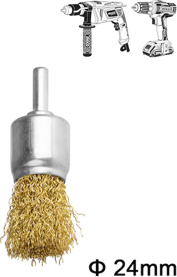 Ingco WB70241 Wire Brush for Drill 24mm