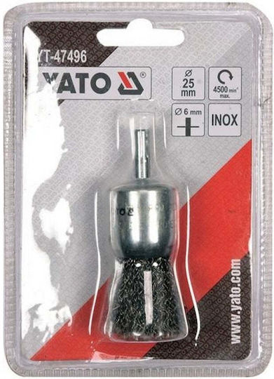 Yato YT-47496 Wire Brush for Drill 25mm