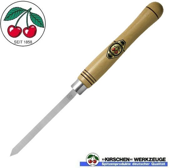 Kirschen Diamond Pointed Chisel 6mm with Wooden Handle