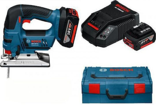 Bosch GST 18 V-LI S Σέγα 18V 2x4Ah & L-Boxx