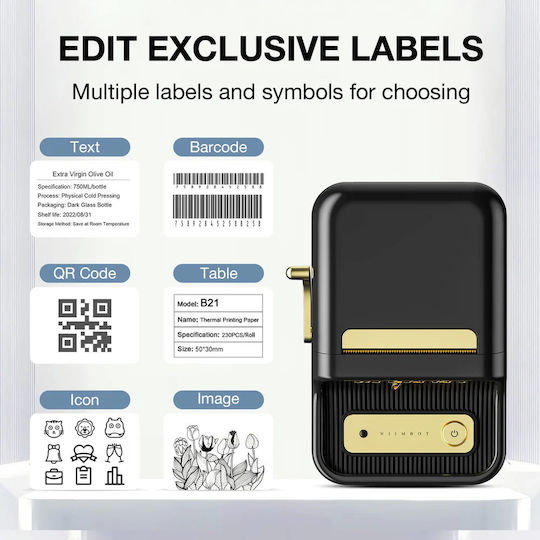 Niimbot Niimbot B21 Electronic 1 Row Portable Label Maker Black