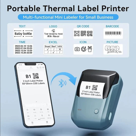 Niimbot B1 Electronic Handheld Label Maker 1 Row in Green Color