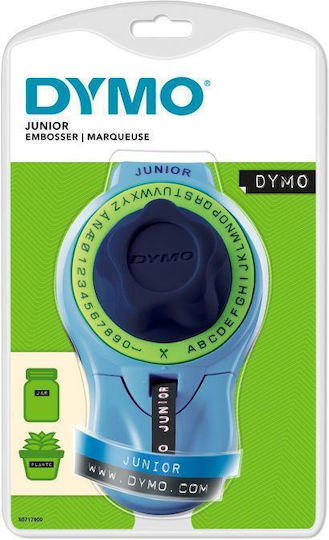 Dymo Embosser Junior Mechanical Handheld Label Maker in Blue Color