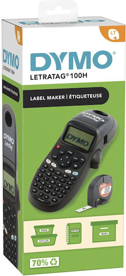 Dymo LetraTag LT-100 H Elektronisch Tragbarer Etikettendrucker in Schwarz Farbe