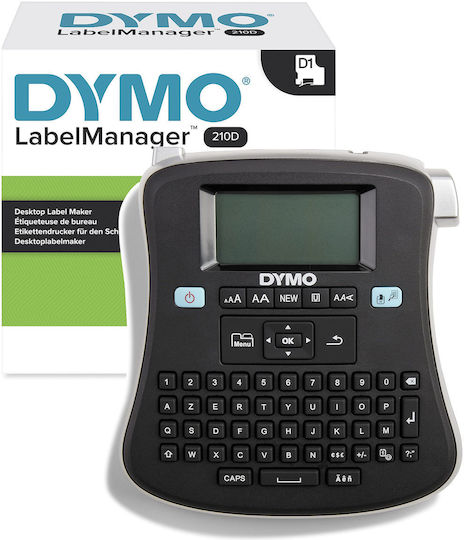 Dymo 210D+ Ηλεκτρονικός Ετικετογράφος Χειρός σε Μαύρο Χρώμα