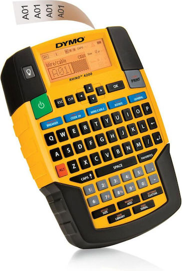 Dymo Rhino 4200 Електронен Портативен етикетен принтер в Черен цвят