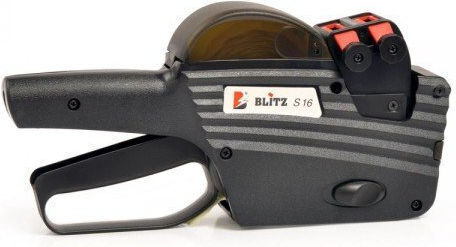Blitz S16 Mechanical 2 Row Portable Label Maker Black