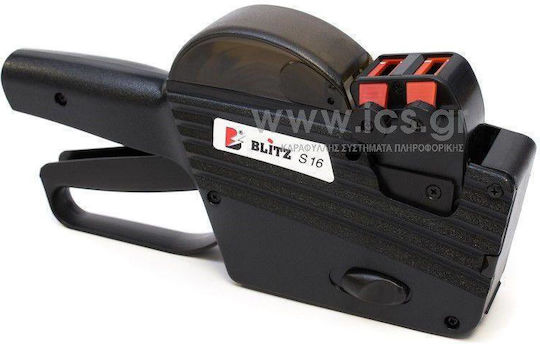 Blitz S16 Mechanical 2 Row Portable Label Maker Black