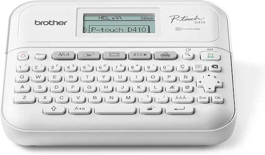 Brother P-touch Electronic Handheld Label Maker in White Color