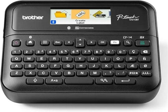 Brother P-touch Ετικετογράφος Χειρός σε Μαύρο Χρώμα