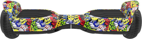 Rebel Rebel Cruiser Joy Παιδικό Hoverboard με 10km/h Max Ταχύτητα και 8km Αυτονομία Πολύχρωμο