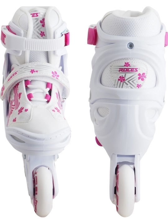 Roces Jokey 3.0 Inline Αυξομειούμενα Rollers Λευκά Παιδικά