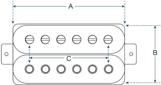 Boston Humbucker Nacken Magnet Passiv für E-Gitarre